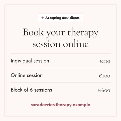 Instagram booking post