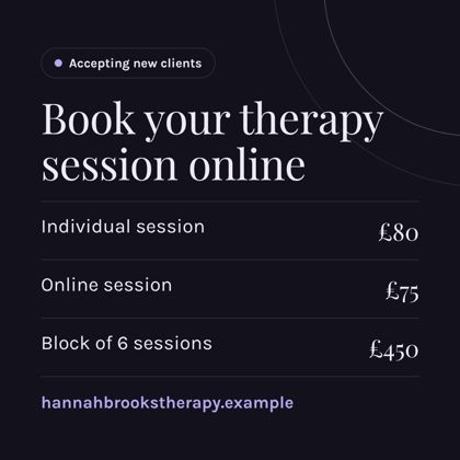 Instagram booking post