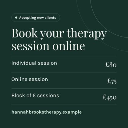 Instagram booking post